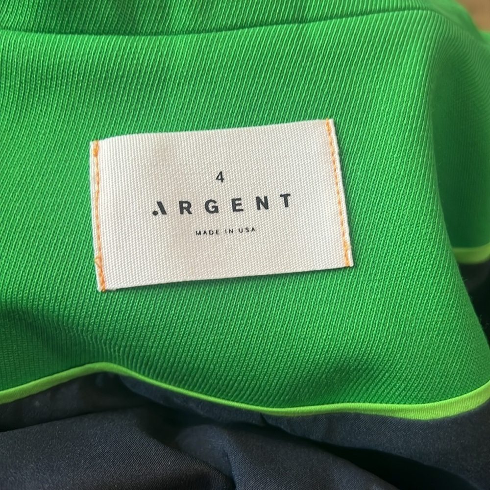 Argent 3 Button Cinched Waist Blazer in Green Size 4 - Picture 8 of 11